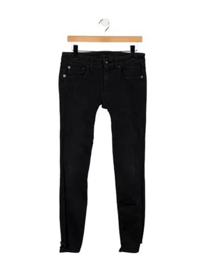 Pre-owned R13 Mid-rise Skinny Leg Jeans In Black