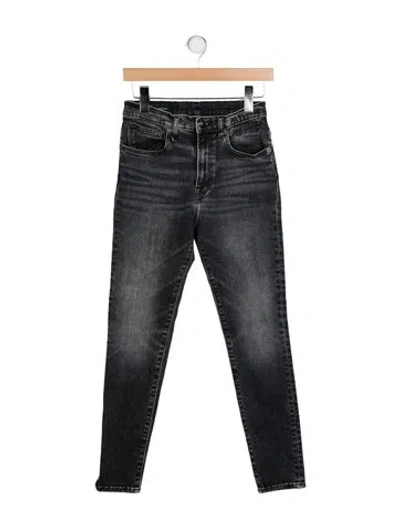 Pre-owned R13 Mid-rise Skinny Leg Jeans In Black