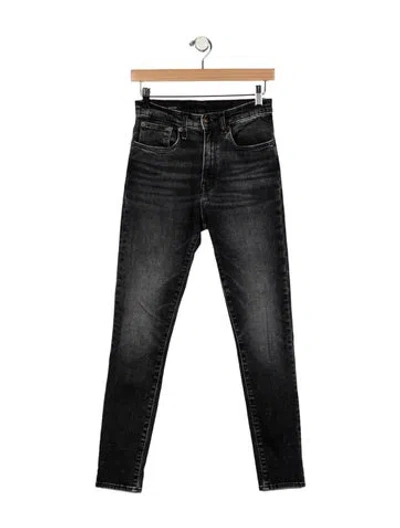 Pre-owned R13 Mid-rise Skinny Leg Jeans In Black