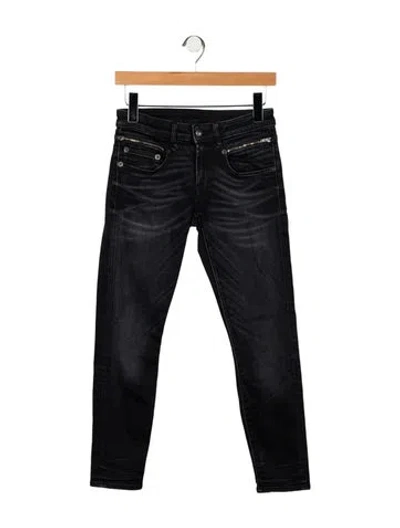 Pre-owned R13 Mid-rise Skinny Leg Jeans In Black