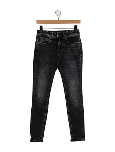 Pre-owned R13 Mid-rise Skinny Leg Jeans In Black
