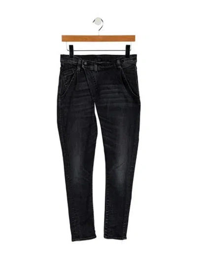 Pre-owned R13 Mid-rise Skinny Leg Jeans In Black