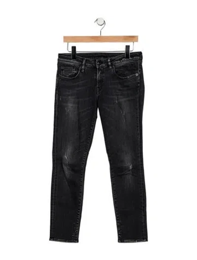 Pre-owned R13 Mid-rise Skinny Leg Jeans In Black