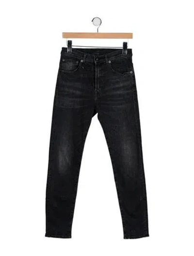 Pre-owned R13 Mid-rise Skinny Leg Jeans In Black