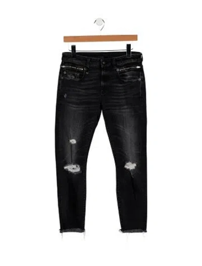 Pre-owned R13 Mid-rise Skinny Leg Jeans In Black
