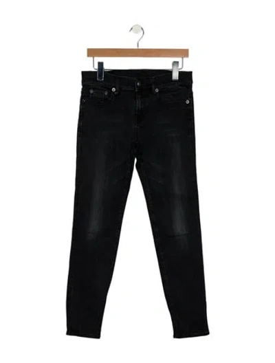 Pre-owned R13 Mid-rise Skinny Leg Jeans In Black