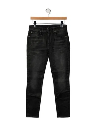 Pre-owned R13 Mid-rise Skinny Leg Jeans In Black