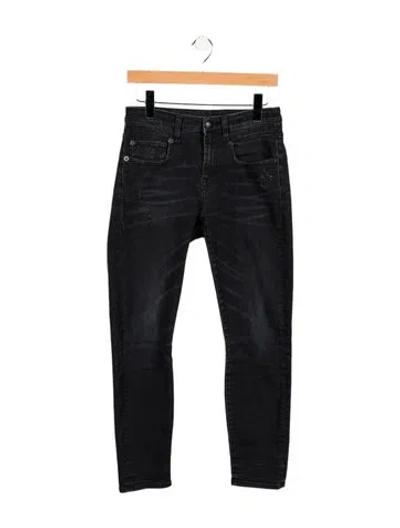 Pre-owned R13 Mid-rise Skinny Leg Jeans In Black