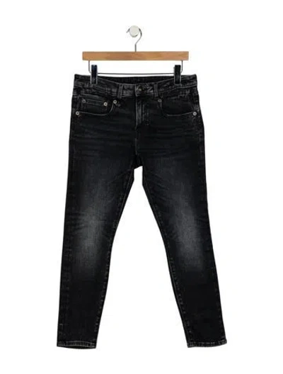Pre-owned R13 Mid-rise Skinny Leg Jeans In Black