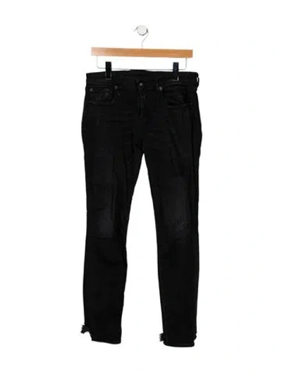Pre-owned R13 Mid-rise Skinny Leg Jeans In Black