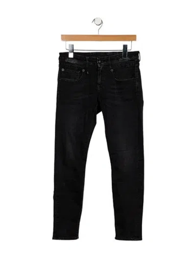 Pre-owned R13 Mid-rise Skinny Leg Jeans In Black