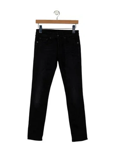 Pre-owned R13 Mid-rise Skinny Leg Jeans In Black