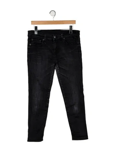Pre-owned R13 Mid-rise Skinny Leg Jeans In Black