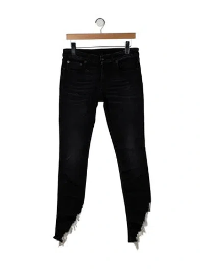 Pre-owned R13 Mid-rise Skinny Leg Jeans In Black