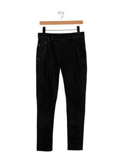 Pre-owned R13 Mid-rise Skinny Leg Jeans In Black
