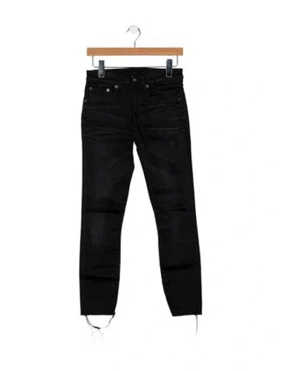 Pre-owned R13 Mid-rise Skinny Leg Jeans In Black