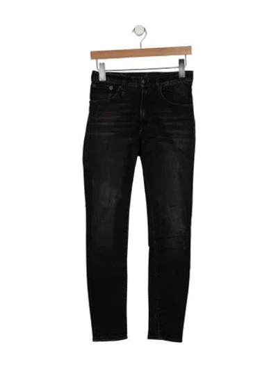 Pre-owned R13 Mid-rise Skinny Leg Jeans In Black