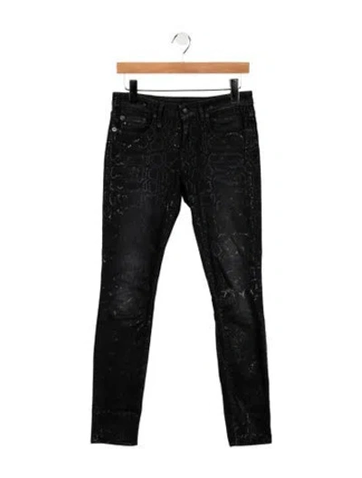 Pre-owned R13 Mid-rise Skinny Leg Jeans In Black