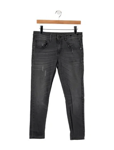 Pre-owned R13 Mid-rise Skinny Leg Jeans In Black