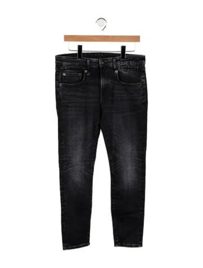 Pre-owned R13 Mid-rise Skinny Leg Jeans In Black