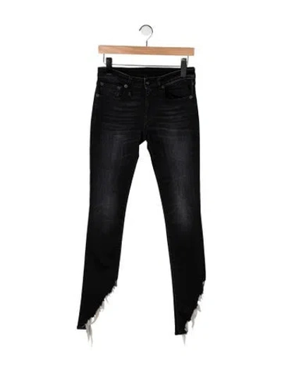 Pre-owned R13 Mid-rise Skinny Leg Jeans In Black