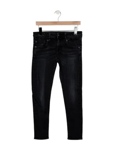 Pre-owned R13 Mid-rise Skinny Leg Jeans In Black