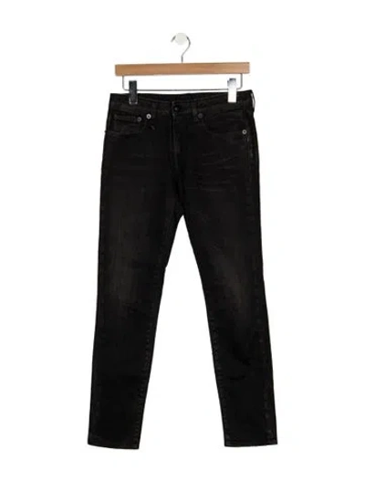 Pre-owned R13 Mid-rise Skinny Leg Jeans In Black