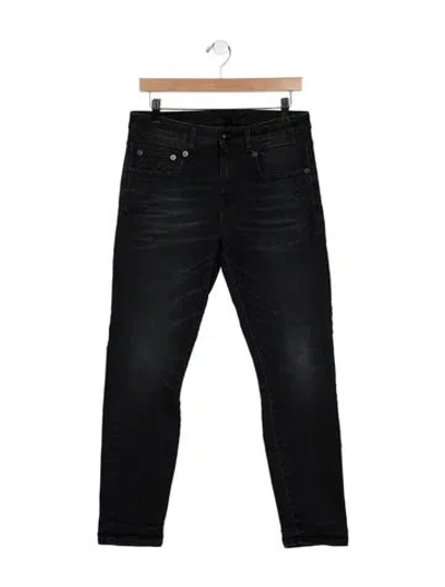 Pre-owned R13 Mid-rise Skinny Leg Jeans In Black