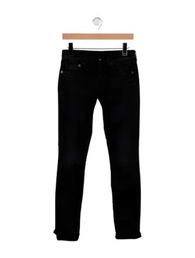 Pre-owned R13 Mid-rise Skinny Leg Jeans In Black