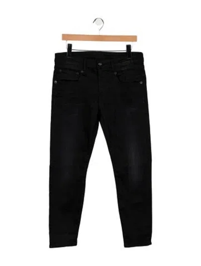 Pre-owned R13 Mid-rise Skinny Leg Jeans In Black