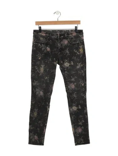 Pre-owned R13 Mid-rise Skinny Leg Jeans In Black