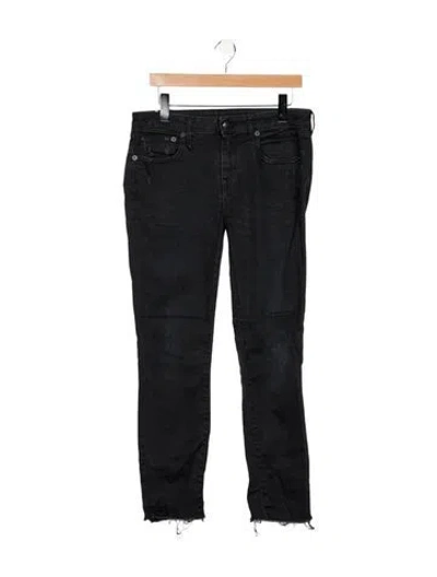 Pre-owned R13 Mid-rise Skinny Leg Jeans In Black