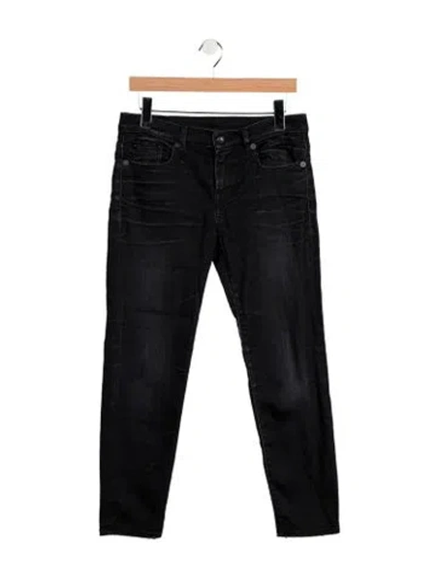 Pre-owned R13 Mid-rise Skinny Leg Jeans In Black