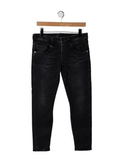 Pre-owned R13 Mid-rise Skinny Leg Jeans In Black