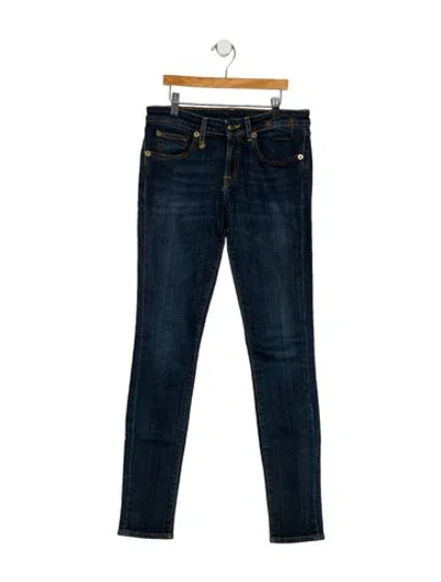 Pre-owned R13 Mid-rise Skinny Leg Jeans In Blue