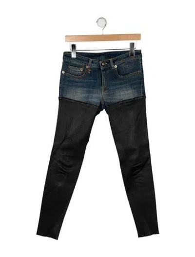 Pre-owned R13 Mid-rise Skinny Leg Jeans In Blue