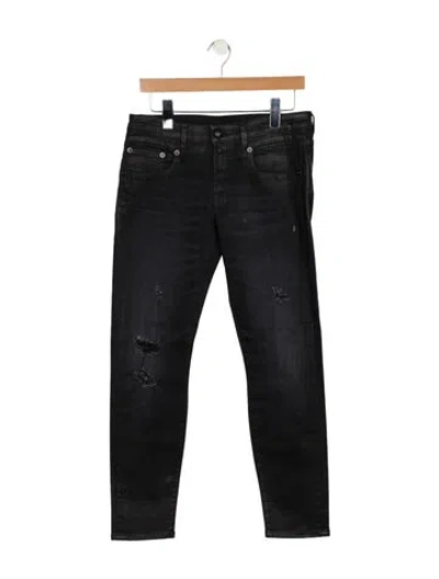 Pre-owned R13 Mid-rise Skinny Leg Jeans In Blue