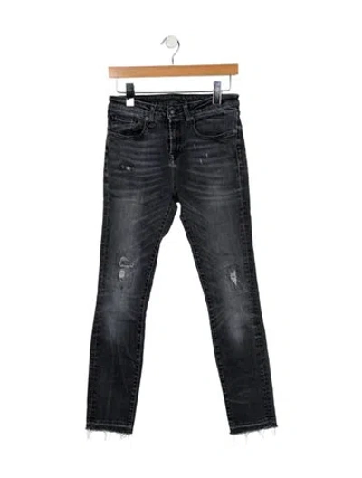 Pre-owned R13 Mid-rise Skinny Leg Jeans In Blue