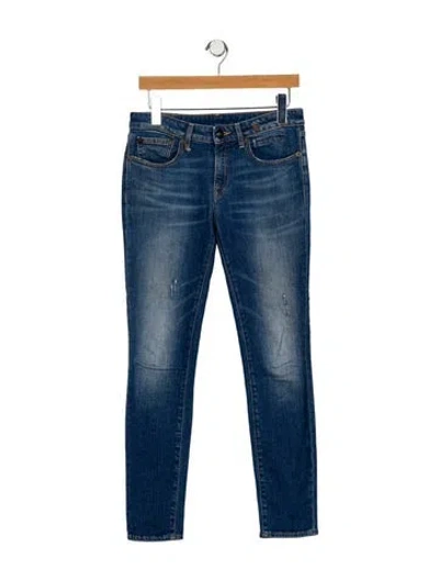 Pre-owned R13 Mid-rise Skinny Leg Jeans In Blue