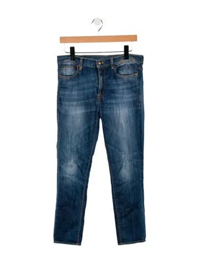 Pre-owned R13 Mid-rise Skinny Leg Jeans In Blue