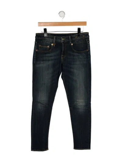 Pre-owned R13 Mid-rise Skinny Leg Jeans In Blue