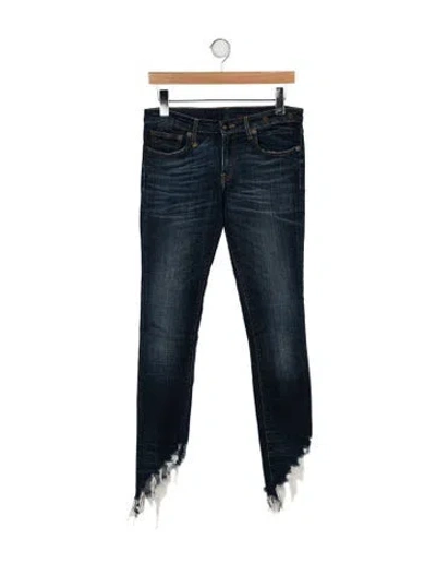 Pre-owned R13 Mid-rise Skinny Leg Jeans In Blue