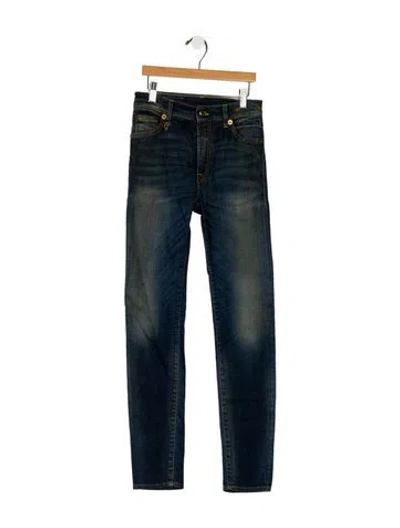 Pre-owned R13 Mid-rise Skinny Leg Jeans In Blue