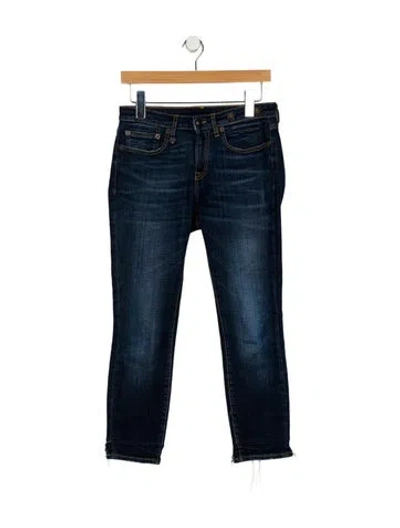 Pre-owned R13 Mid-rise Skinny Leg Jeans In Blue