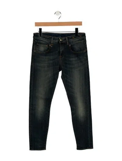 Pre-owned R13 Mid-rise Skinny Leg Jeans In Blue