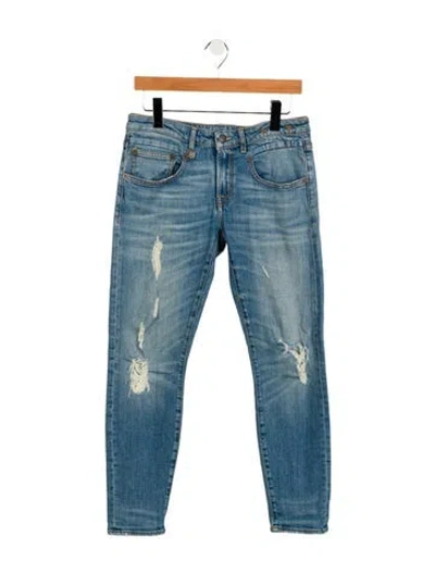 Pre-owned R13 Mid-rise Skinny Leg Jeans In Blue