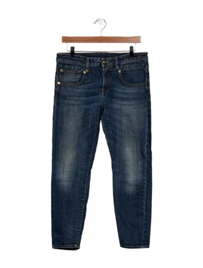 Pre-owned R13 Mid-rise Skinny Leg Jeans In Blue