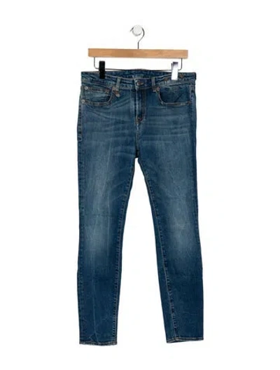 Pre-owned R13 Mid-rise Skinny Leg Jeans In Blue