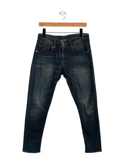 Pre-owned R13 Mid-rise Skinny Leg Jeans In Blue