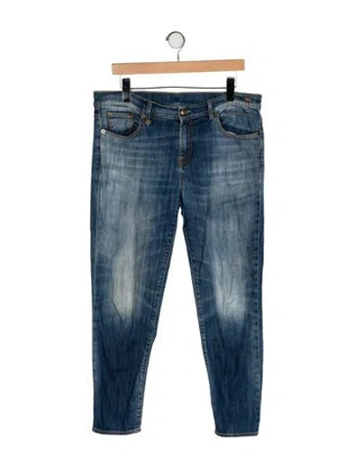 Pre-owned R13 Mid-rise Skinny Leg Jeans In Blue